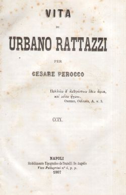 Vita di Urbano Rattazzi, Cesare Perocco